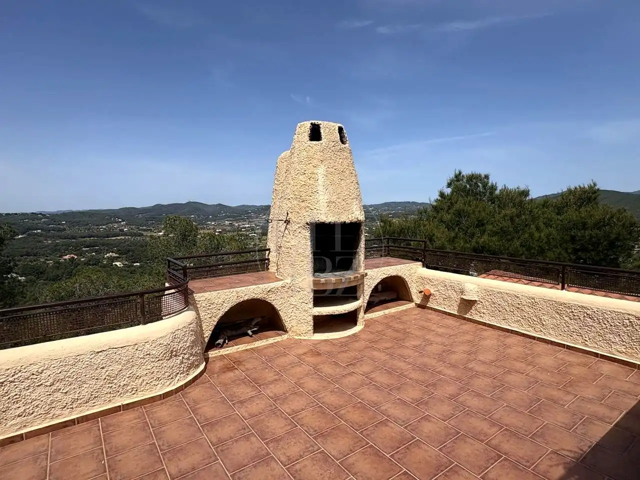 Terrassa de Casa o xalet de lloguer en Santa Eulària des Riu amb Aire condicionat, Jardí privat i Terrassa