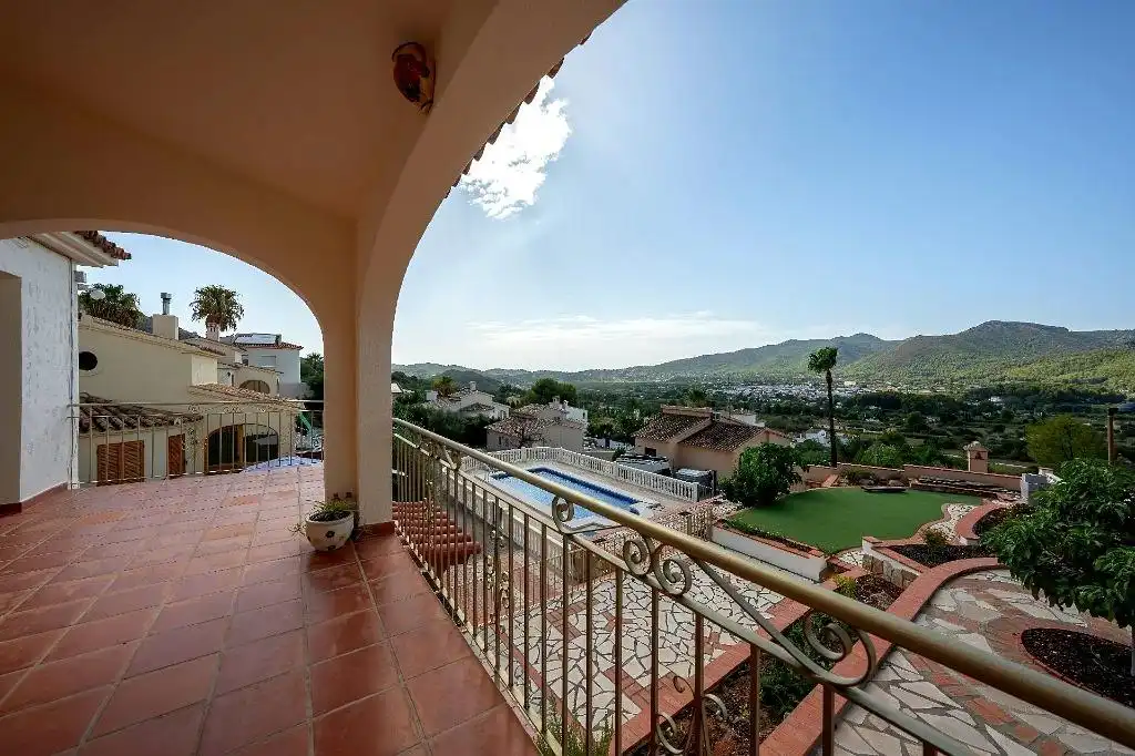 Vista exterior de Casa o chalet en venta en Xaló con Aire acondicionado, Jardín privado y Terraza