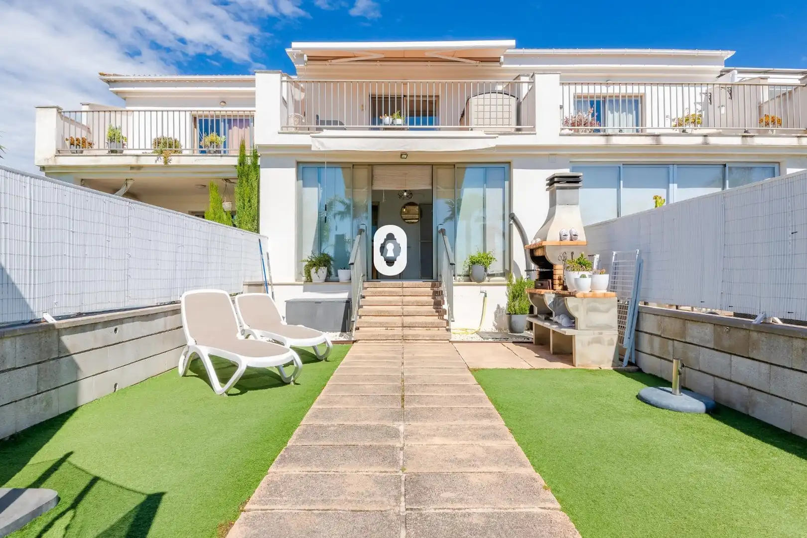Terrassa de Casa adosada en venda en Sa Pobla amb Aire condicionat, Jardí privat i Parquet