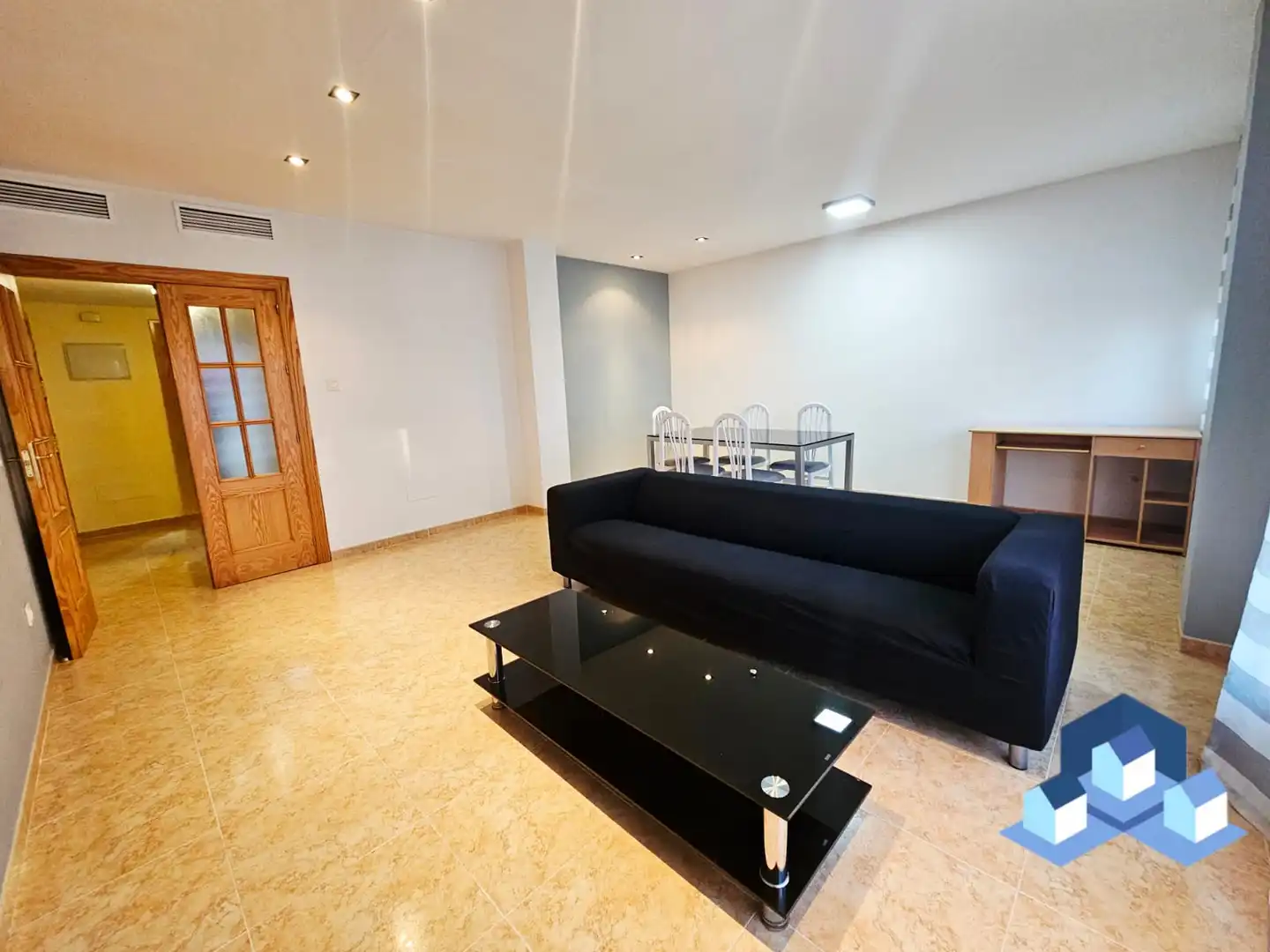 Wohnzimmer von Wohnung zum Verkauf in Lorca mit Klimaanlage, Heizung und Privatgarten