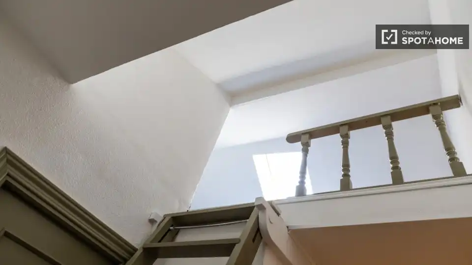 Terraza de Piso de alquiler en Madrid con Aire acondicionado, Calefacción y Amueblado