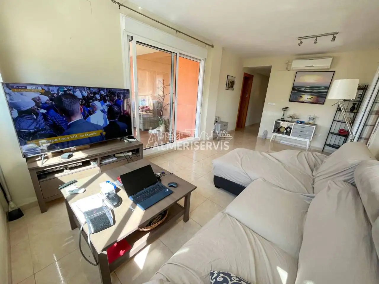 Sala de estar de Piso en venta en El Ejido con Aire acondicionado, Terraza y Trastero