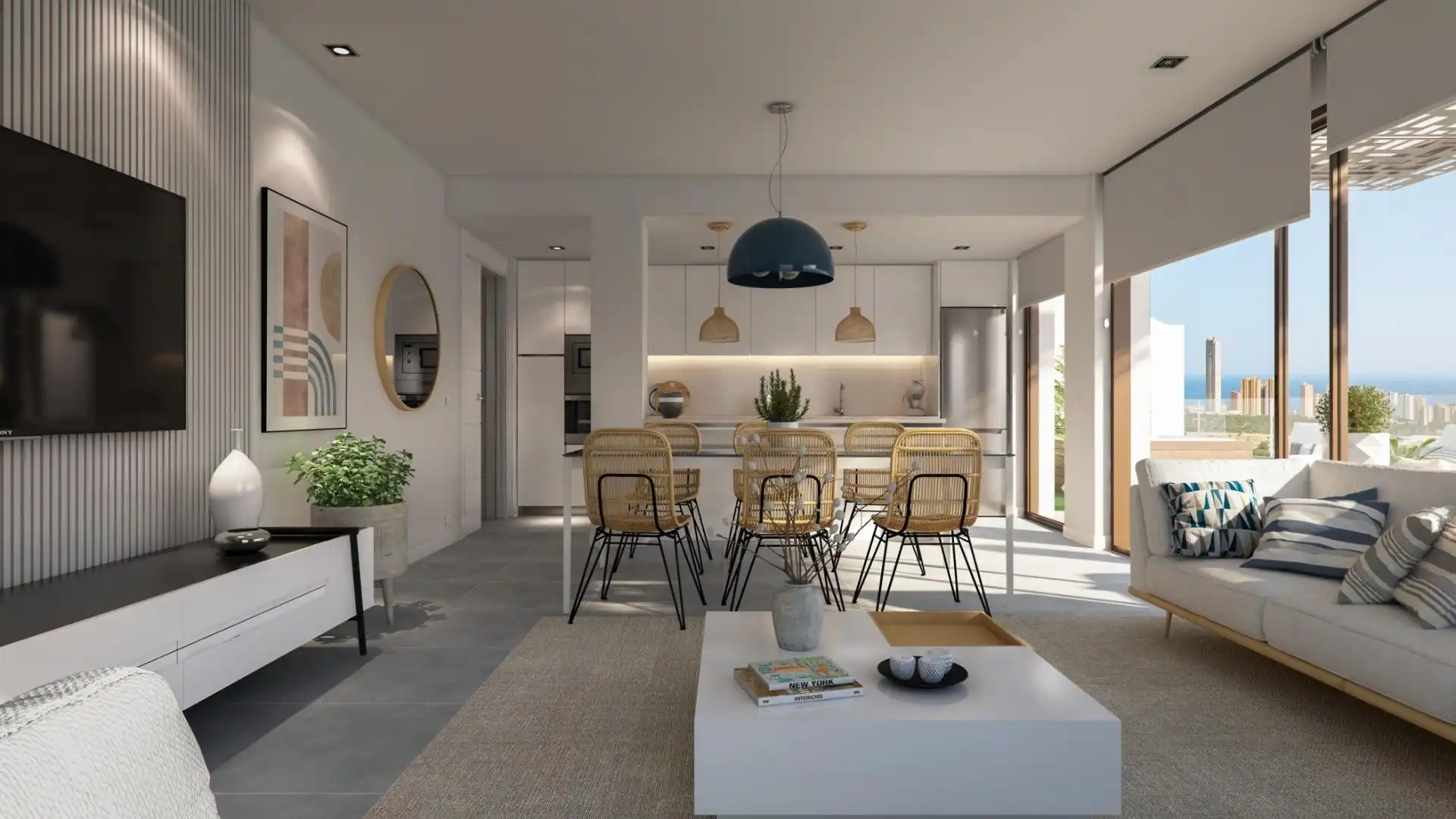 Wohnung mit Pool zum Verkauf in Balcón de Finestrat - Terra Marina, imagen 7