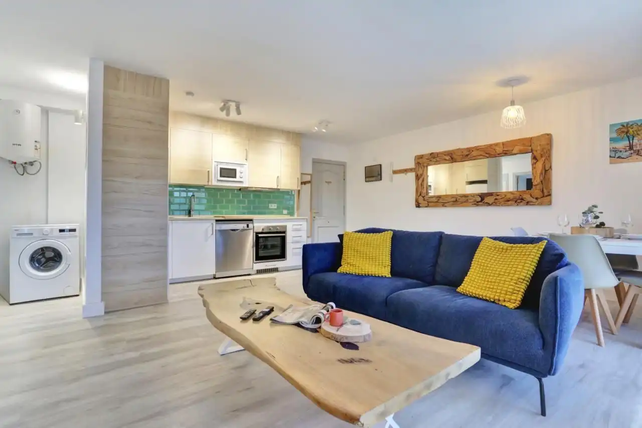 Sala de estar de Piso en venta en La Oliva con Trastero y Amueblado