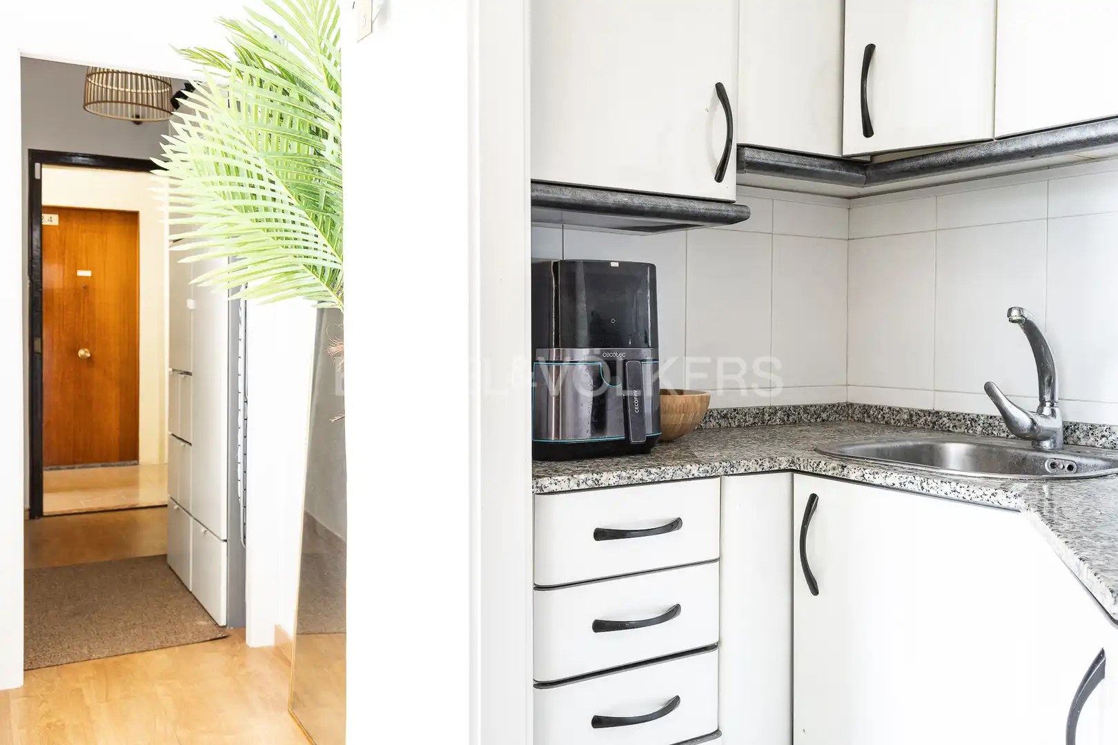 Küche von Wohnung zur Miete in Barcelona mit Heizung, Parkett und Möbliert