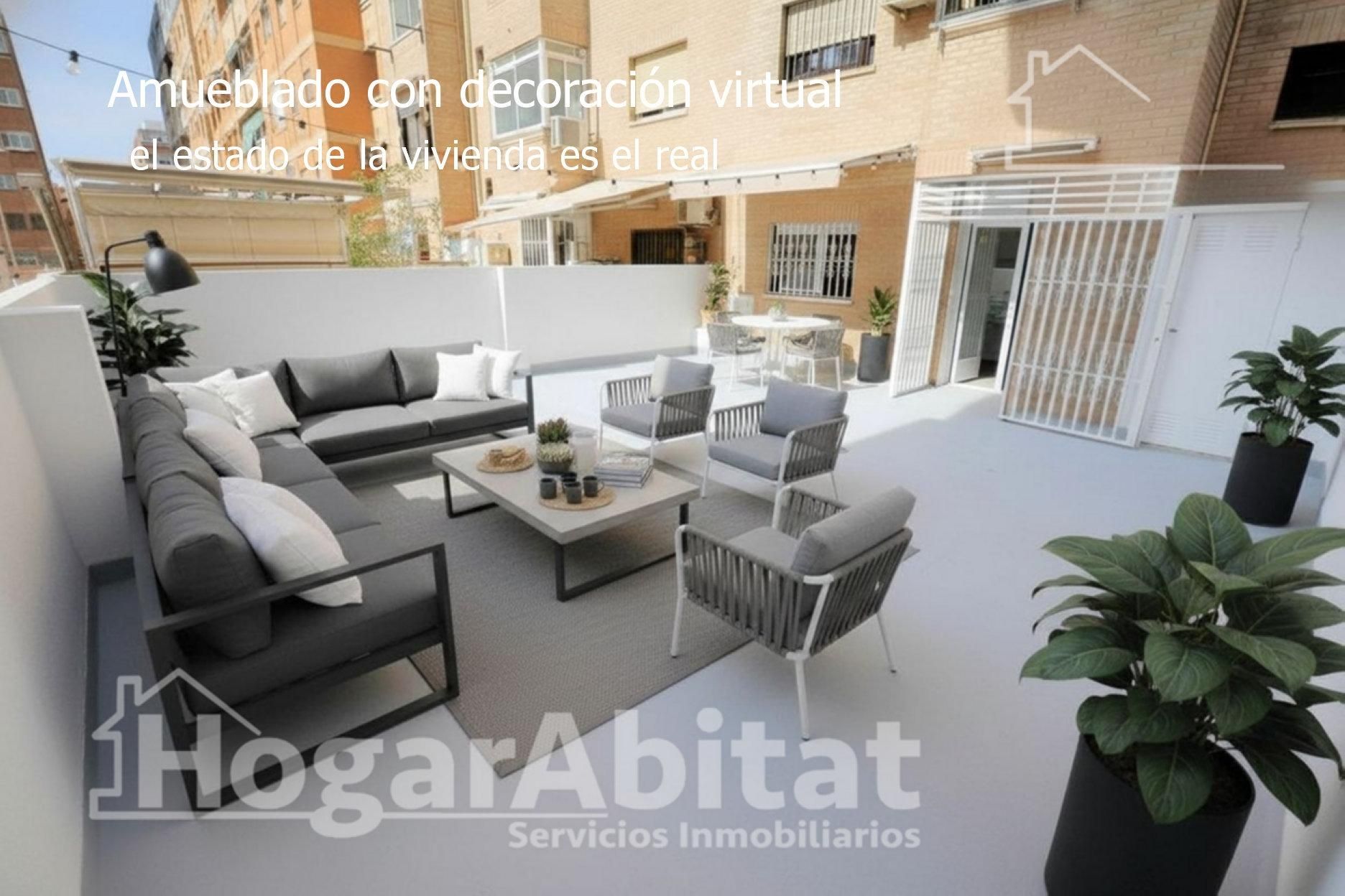 Terrace of Flat for sale in  Valencia Capital  with Air Conditioner, Heating and Terrace
