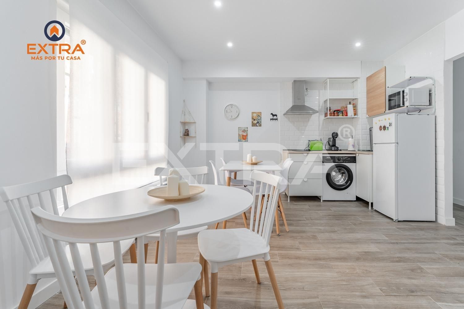 Kitchen of Flat for sale in  Madrid Capital  with Air Conditioner, Heating and Storage room