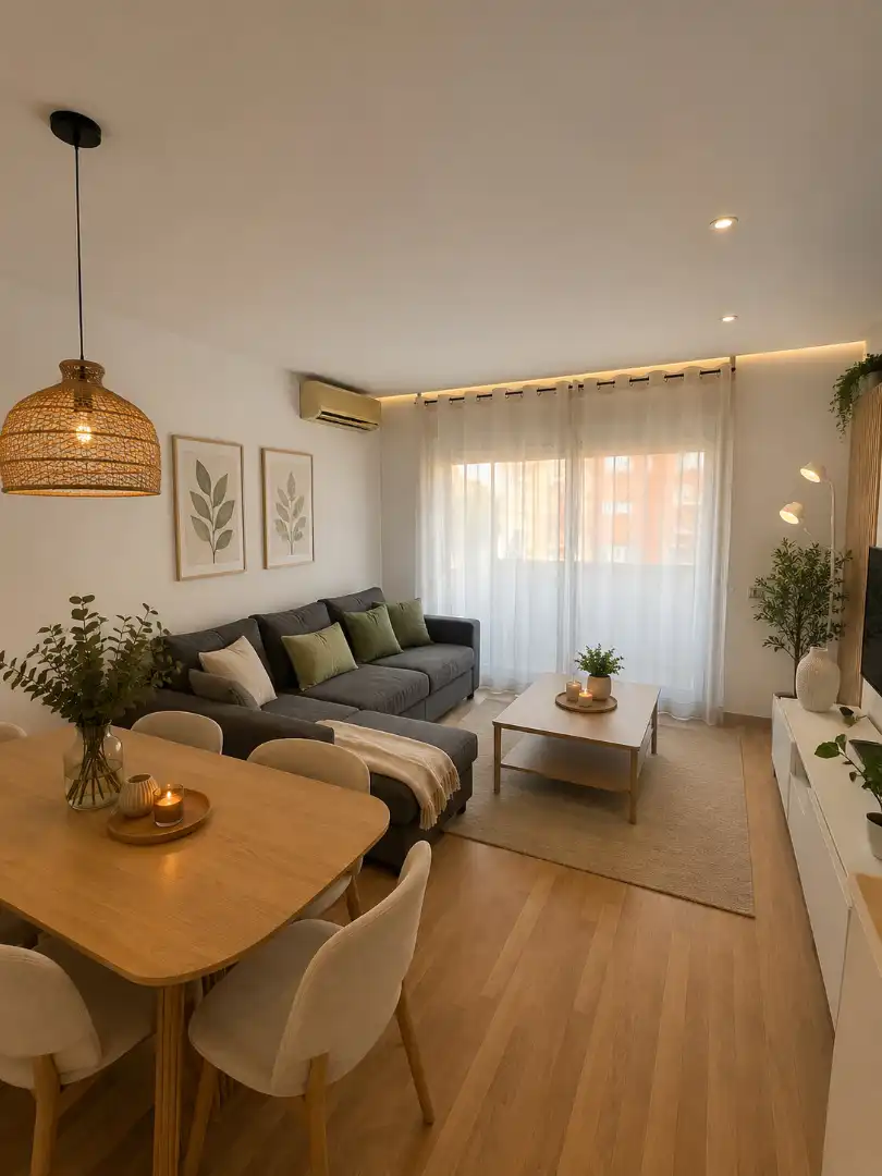 Sala de estar de Piso en venta en Castelldefels con Aire acondicionado, Calefacción y Parquet