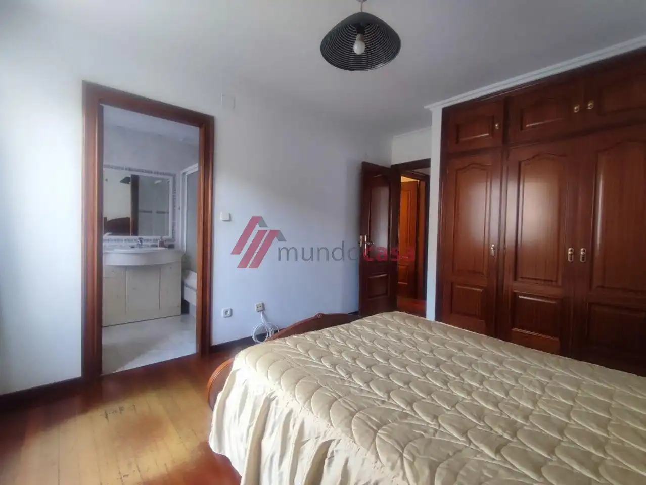 Schlafzimmer von Wohnung zur Miete in Ferrol mit Heizung, Parkett und Terrasse