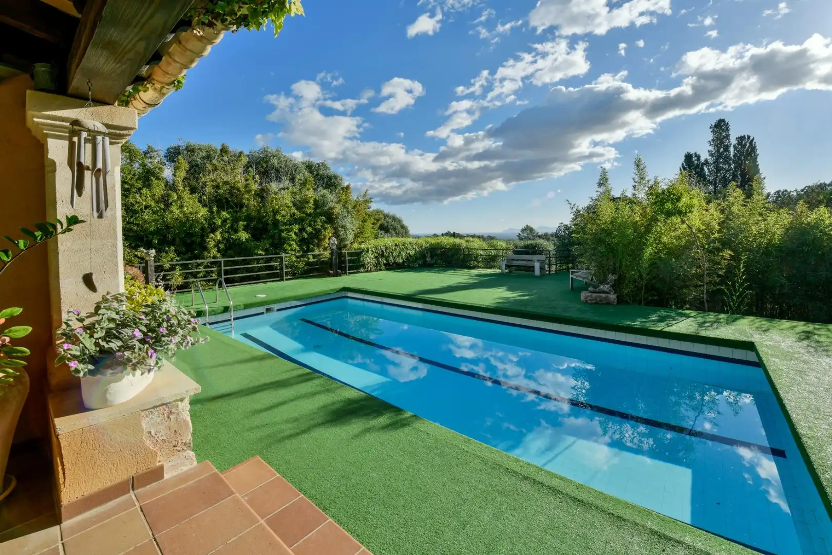 Piscina de Finca rústica en venta en Inca con Aire acondicionado, Jardín privado y Terraza