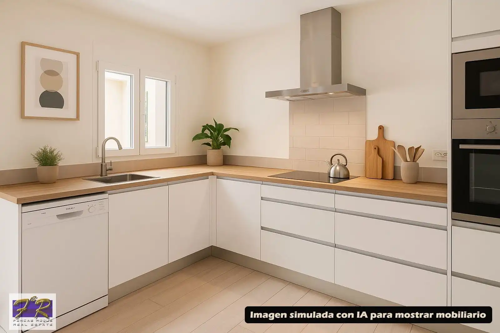 Cuina de Casa o xalet en venda en Alcúdia amb Aire condicionat, Terrassa i Moblat