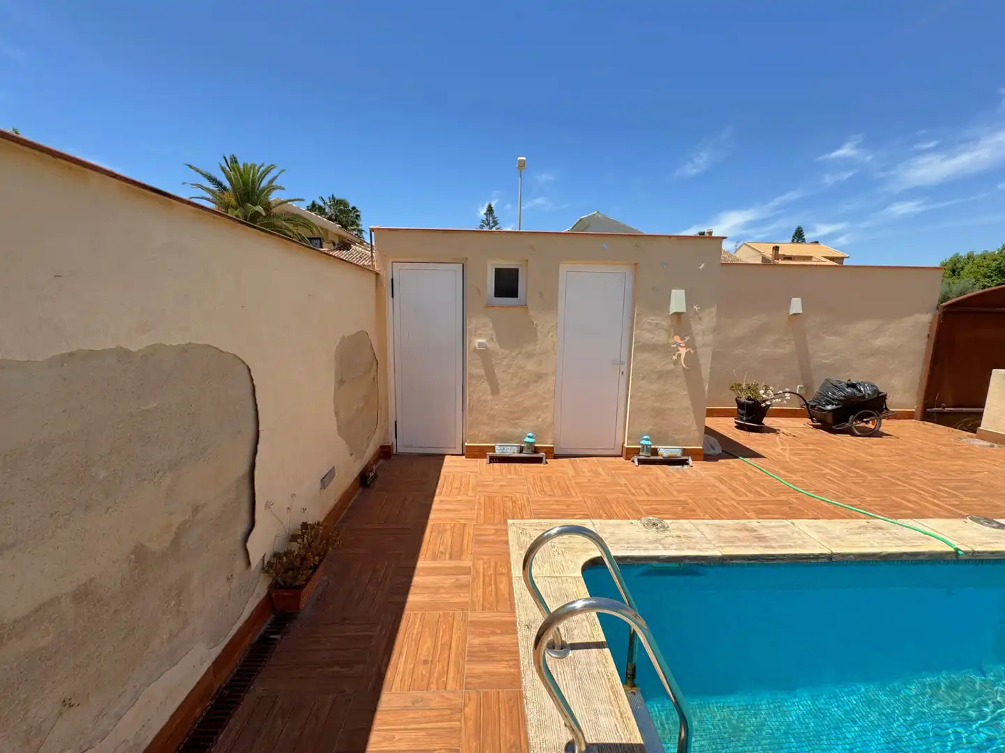Piscina de Casa o xalet en venda en San Javier amb Aire condicionat, Jardí privat i Terrassa