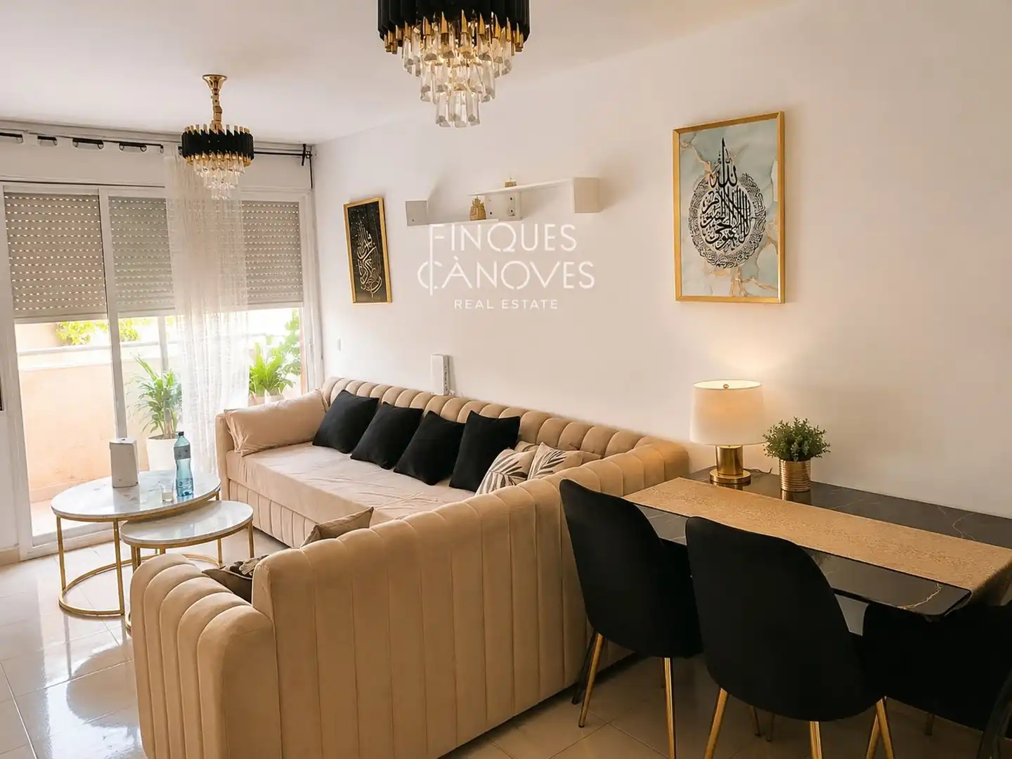 Sala de estar de Piso en venta en Girona con Calefacción y Terraza