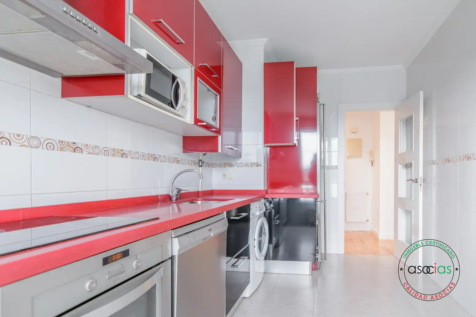 Kitchen of Flat for sale in Gijón   with Heating, Terrace and Storage room