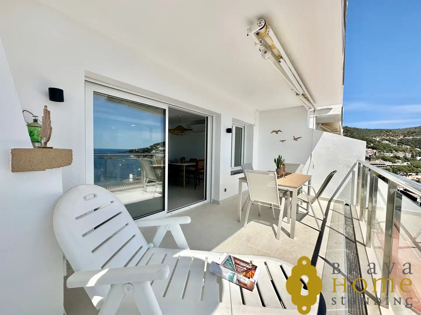 Terrasse von Wohnung zum Verkauf in Roses mit Klimaanlage, Terrasse und Möbliert