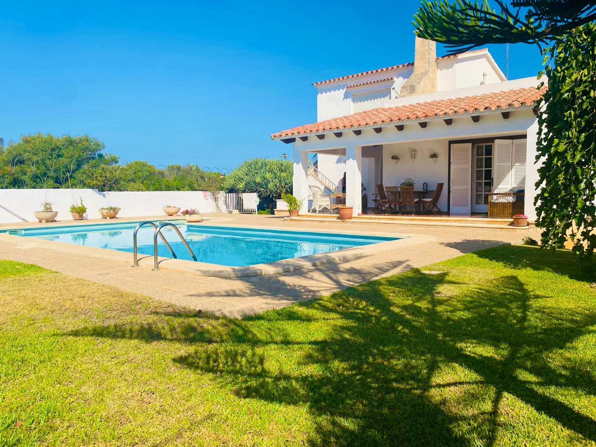 Jardín de Casa o chalet en venta en Es Castell con Jardín privado, Terraza y Piscina
