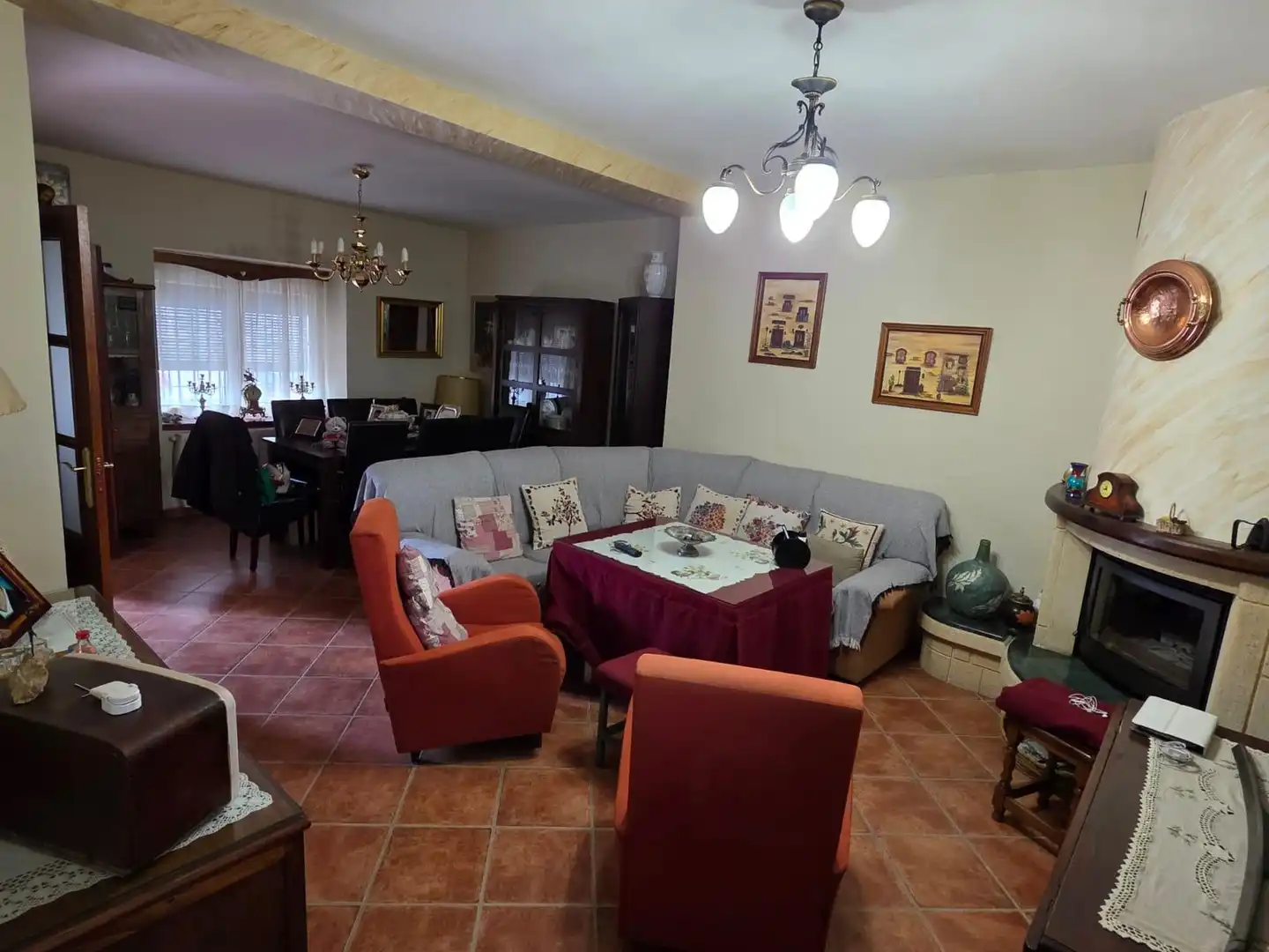 Living room of Houses for sale in Ventas de Huelma  with Air Conditioner, Heating and Private garden