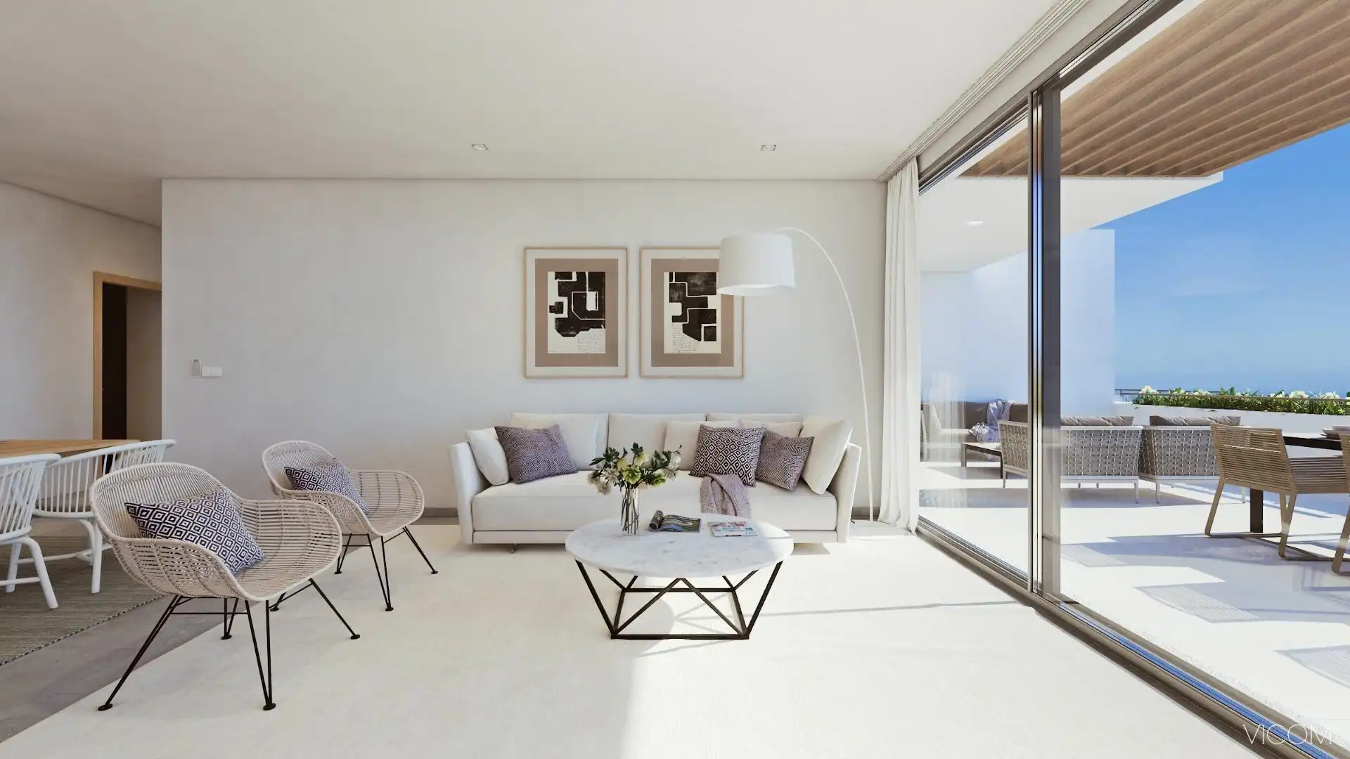 Wohnzimmer von Maisonette zum Verkauf in Guía de Isora mit Klimaanlage, Terrasse und Abstellraum