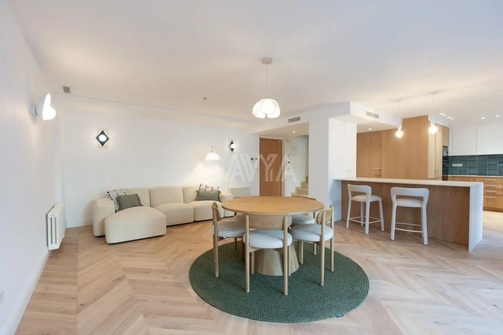 Sala de estar de Piso en venta en Barcelona con Aire acondicionado, Parquet y Terraza