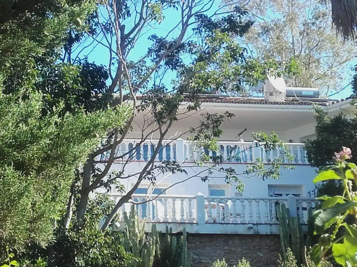 Vista exterior de Casa o chalet en venta en Mijas con Aire acondicionado, Terraza y Piscina