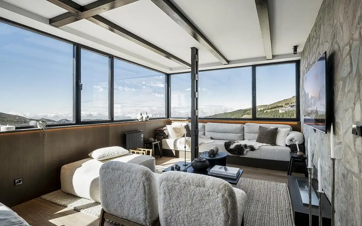 Sala de estar de Ático en venta en Alfarnate con Aire acondicionado