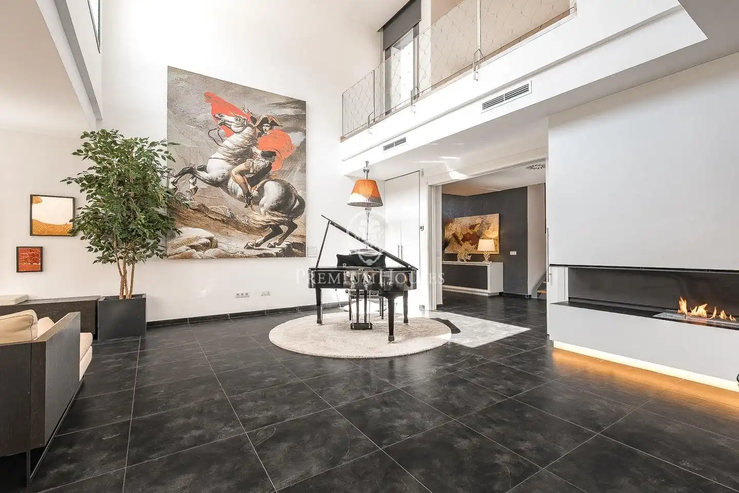 Living room of Houses for sale in Sant Cugat del Vallès  with Air Conditioner, Heating and Private garden