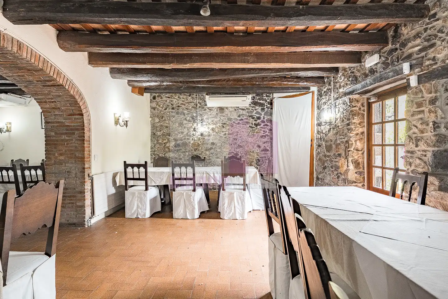 Dining room of Houses for sale in Caldes de Malavella  with Air Conditioner, Heating and Private garden