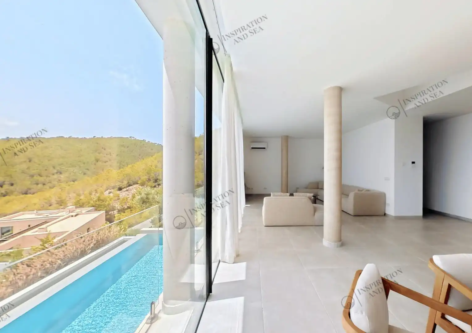 Sala d'estar de Casa o xalet de lloguer en Eivissa amb Aire condicionat, Calefacció i Jardí privat