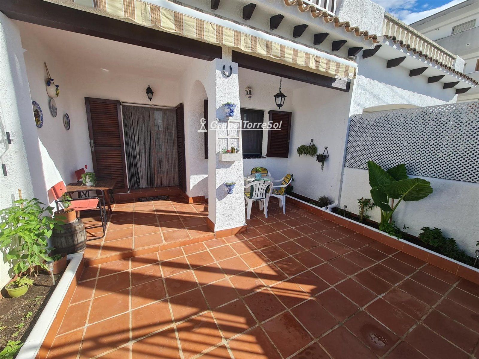 Terrace of Single-family semi-detached for rent in Creixell  with Terrace, Storage room and Furnished