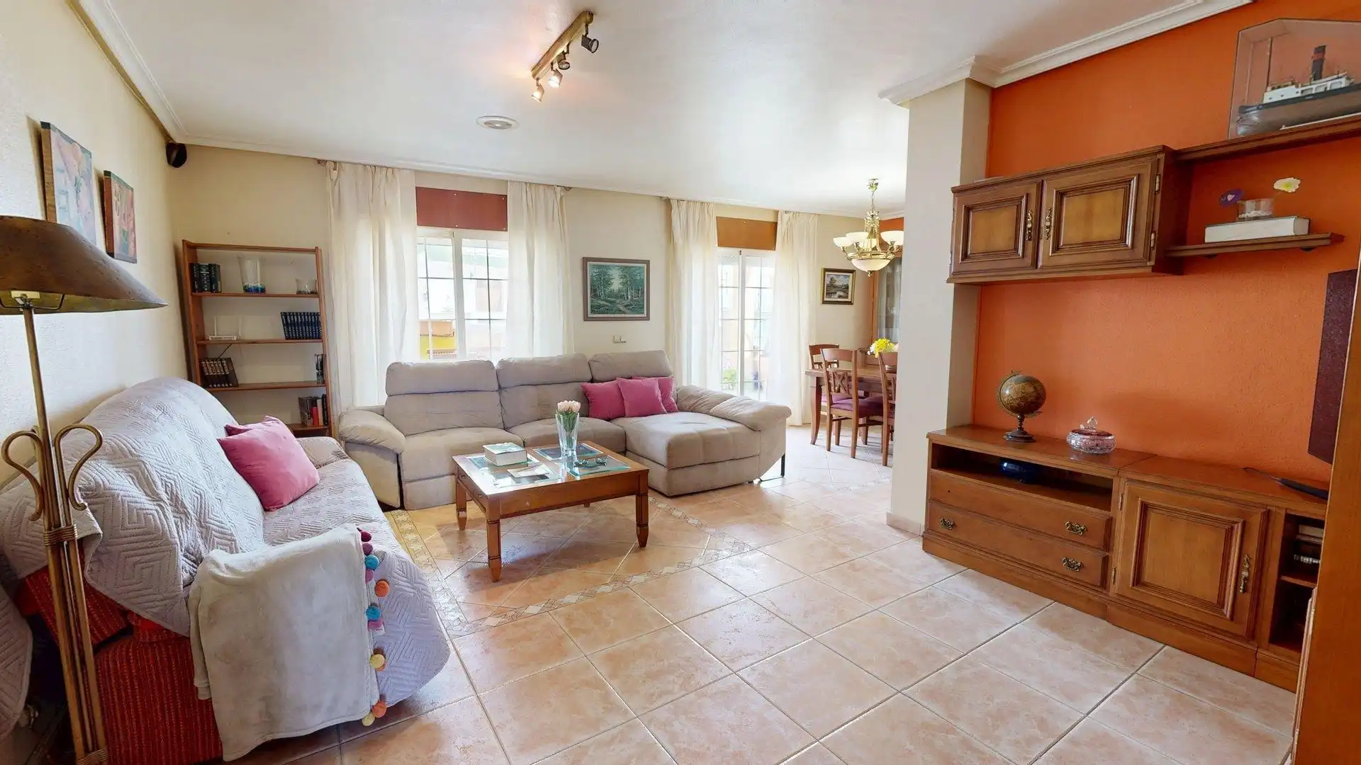 Sala d'estar de Àtic en venda en Pilar de la Horadada amb Aire condicionat i Terrassa