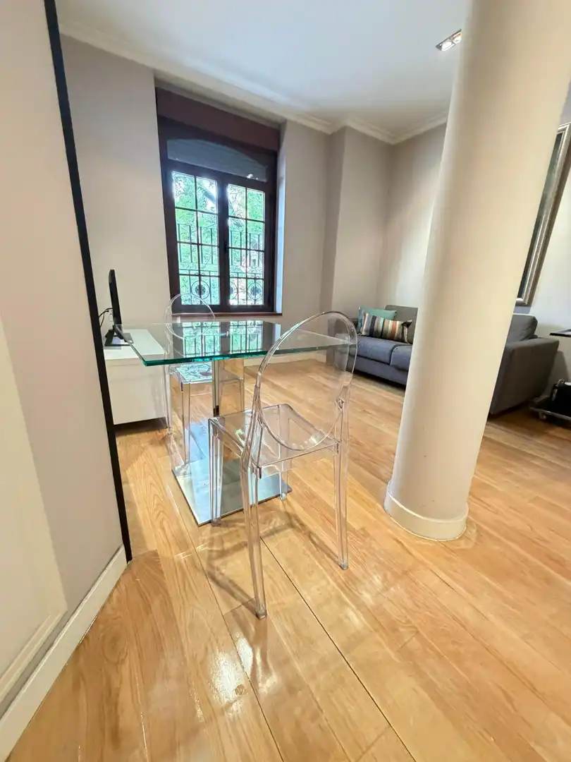 Esszimmer von Wohnung zur Miete in Madrid mit Klimaanlage, Heizung und Parkett
