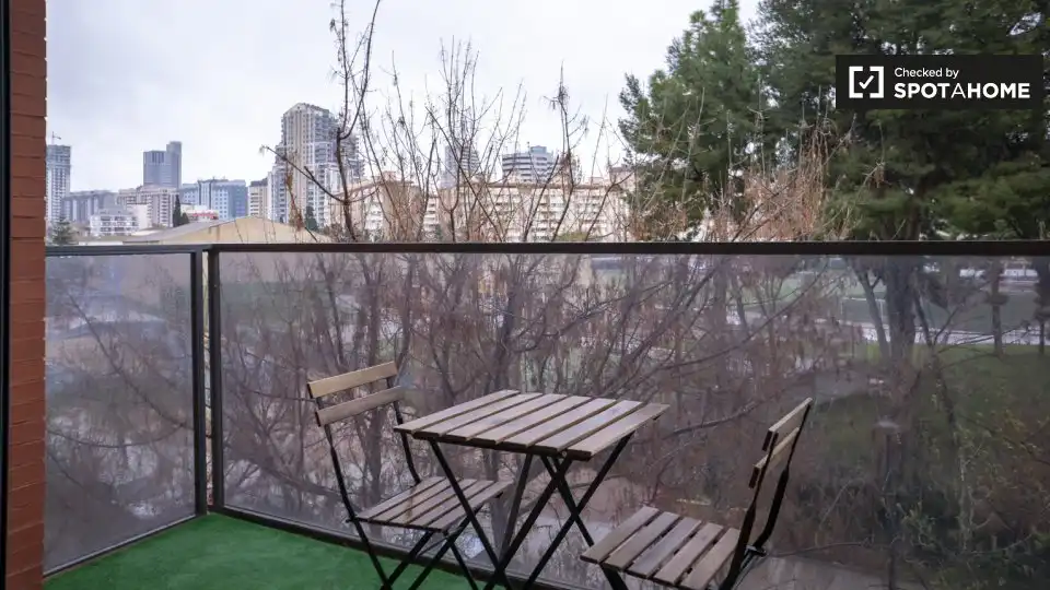 Terraza de Piso de alquiler en Valencia con Aire acondicionado, Calefacción y Amueblado