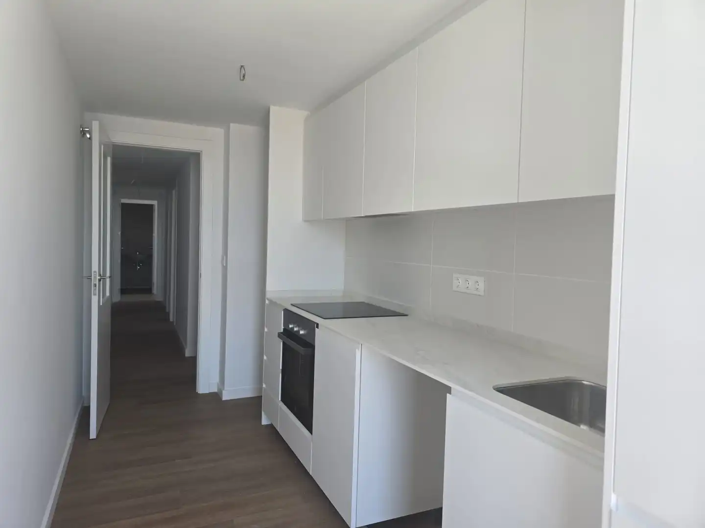 Kitchen of Flat for sale in Castellón de la Plana / Castelló de la Plana  with Air Conditioner, Parquet flooring and Oven