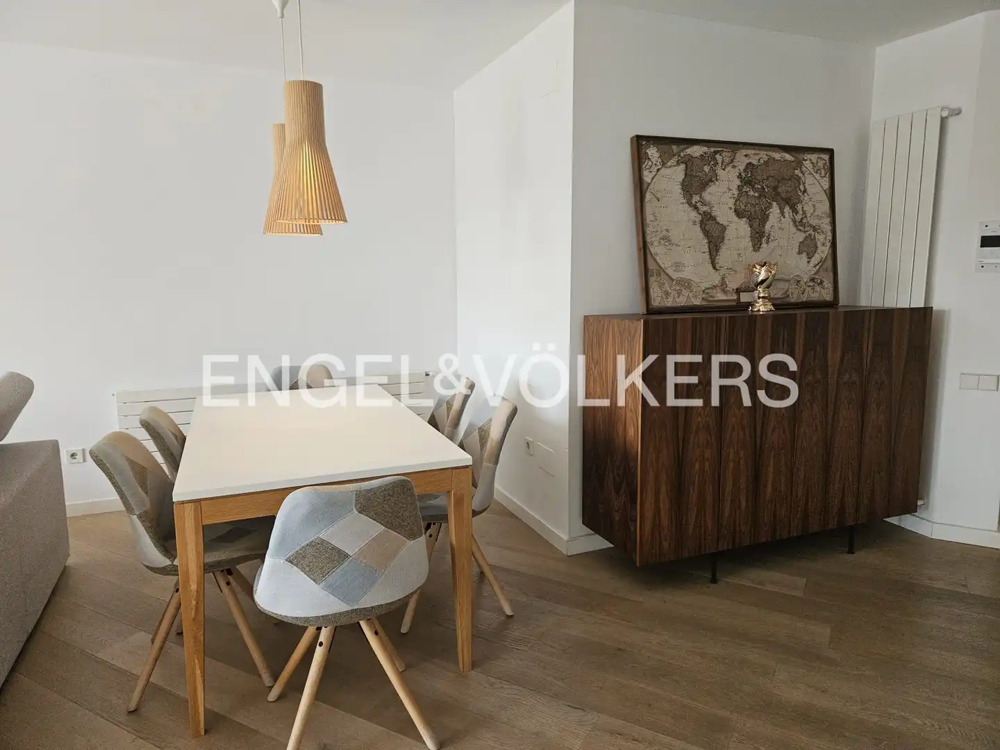 Esszimmer von Wohnung zur Miete in Valencia mit Klimaanlage, Heizung und Parkett