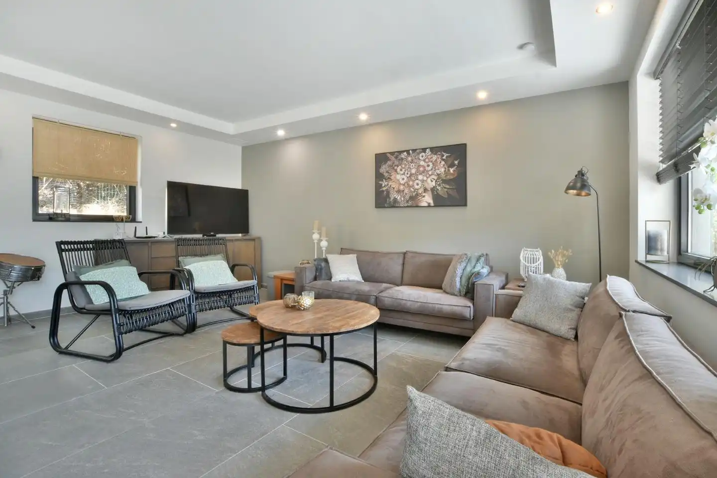 Sala de estar de Casa o chalet en venta en Calella con Aire acondicionado, Calefacción y Jardín privado