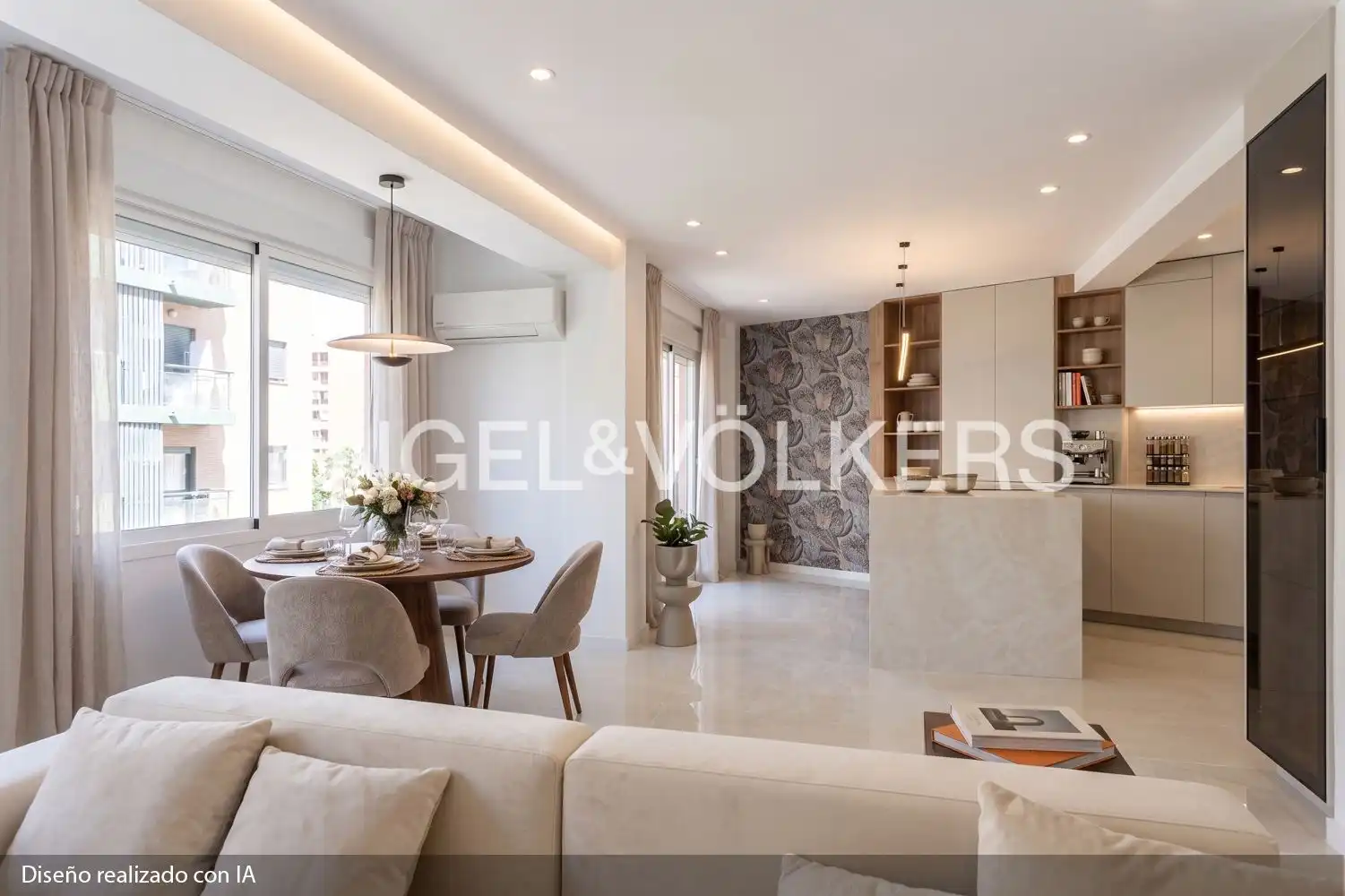 Sala de estar de Piso en venta en Valencia con Aire acondicionado, Calefacción y Balcón
