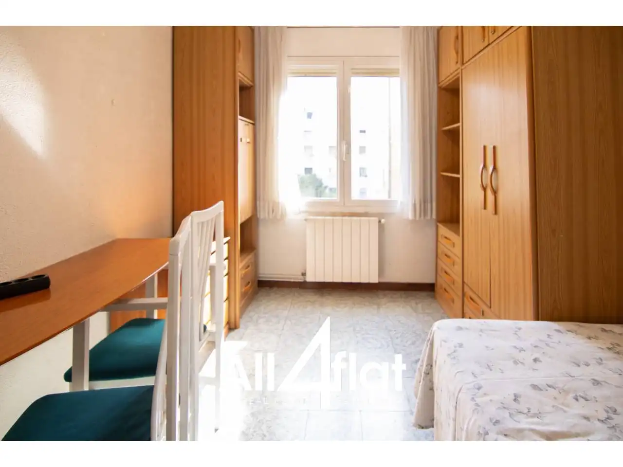 Bedroom of Flat for rent in Barcelona  with Air Conditioner, Parquet flooring and Furnished
