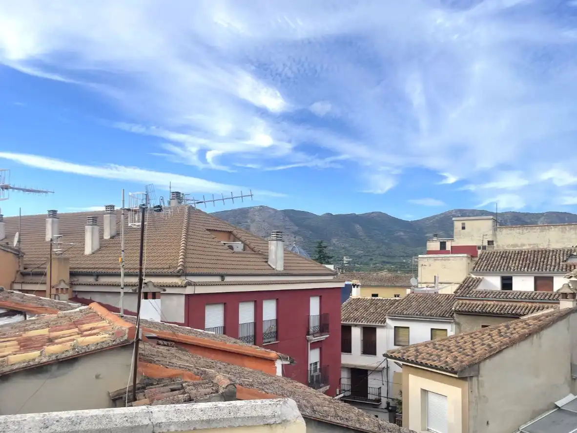 Vista exterior de Casa adosada en venda en Muro de Alcoy amb Aire condicionat, Terrassa i Balcó