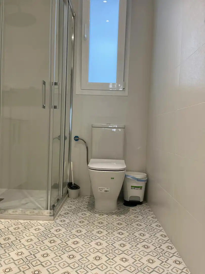 Bany de Pis de lloguer en Madrid amb Aire condicionat, Calefacció i Moblat