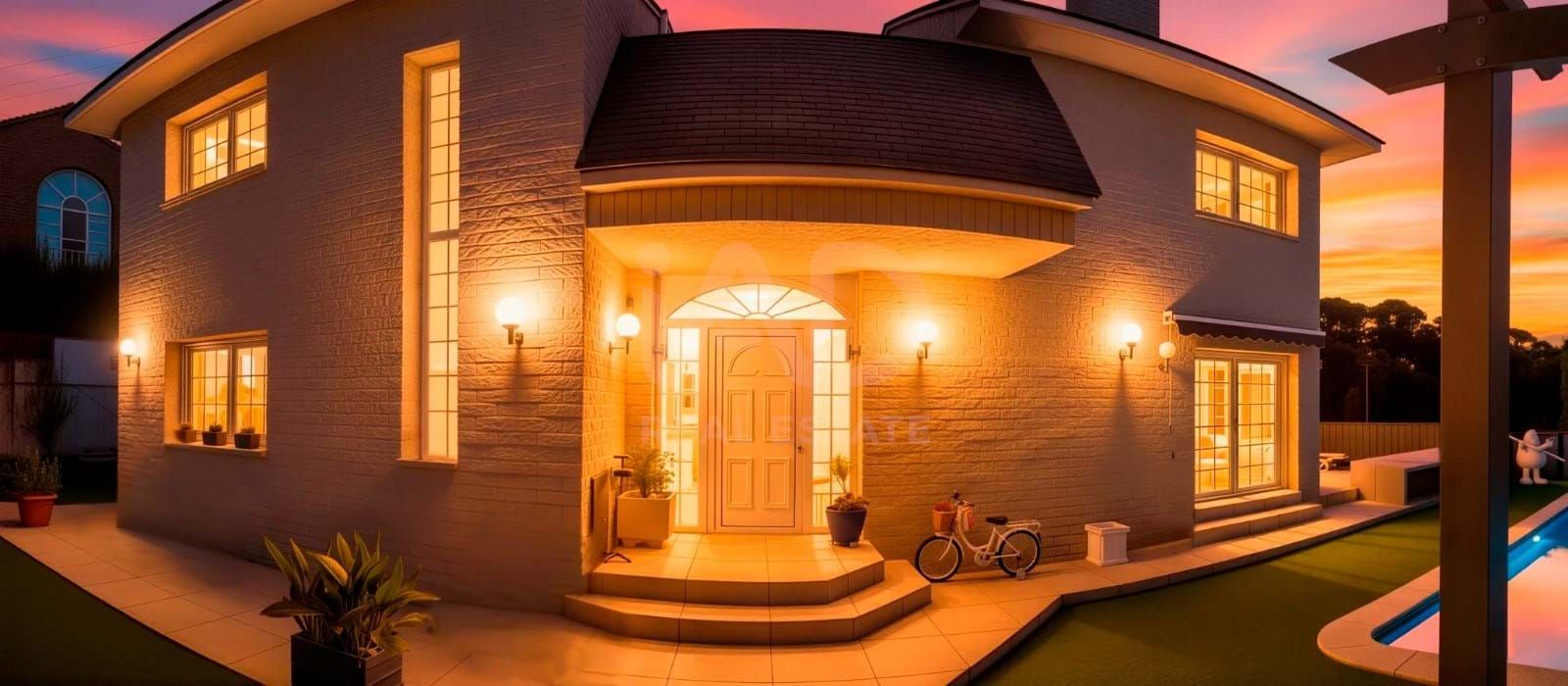 Exterior view of House or chalet for sale in Girona Capital  with Air Conditioner, Heating and Swimming Pool