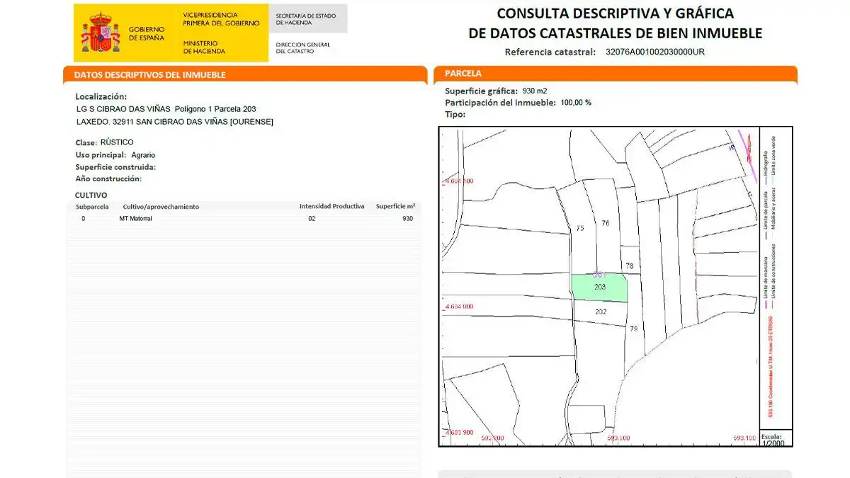Residencial en venda a CIBRAO DAS VIÑAS LAXEDO, POLIGONO 1, -1, San Cibrao das Viñas