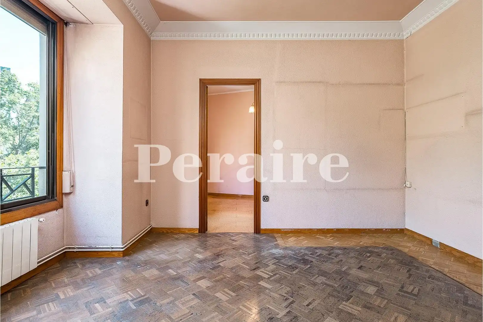 Schlafzimmer von Wohnung zum Verkauf in Barcelona mit Klimaanlage, Heizung und Parkett