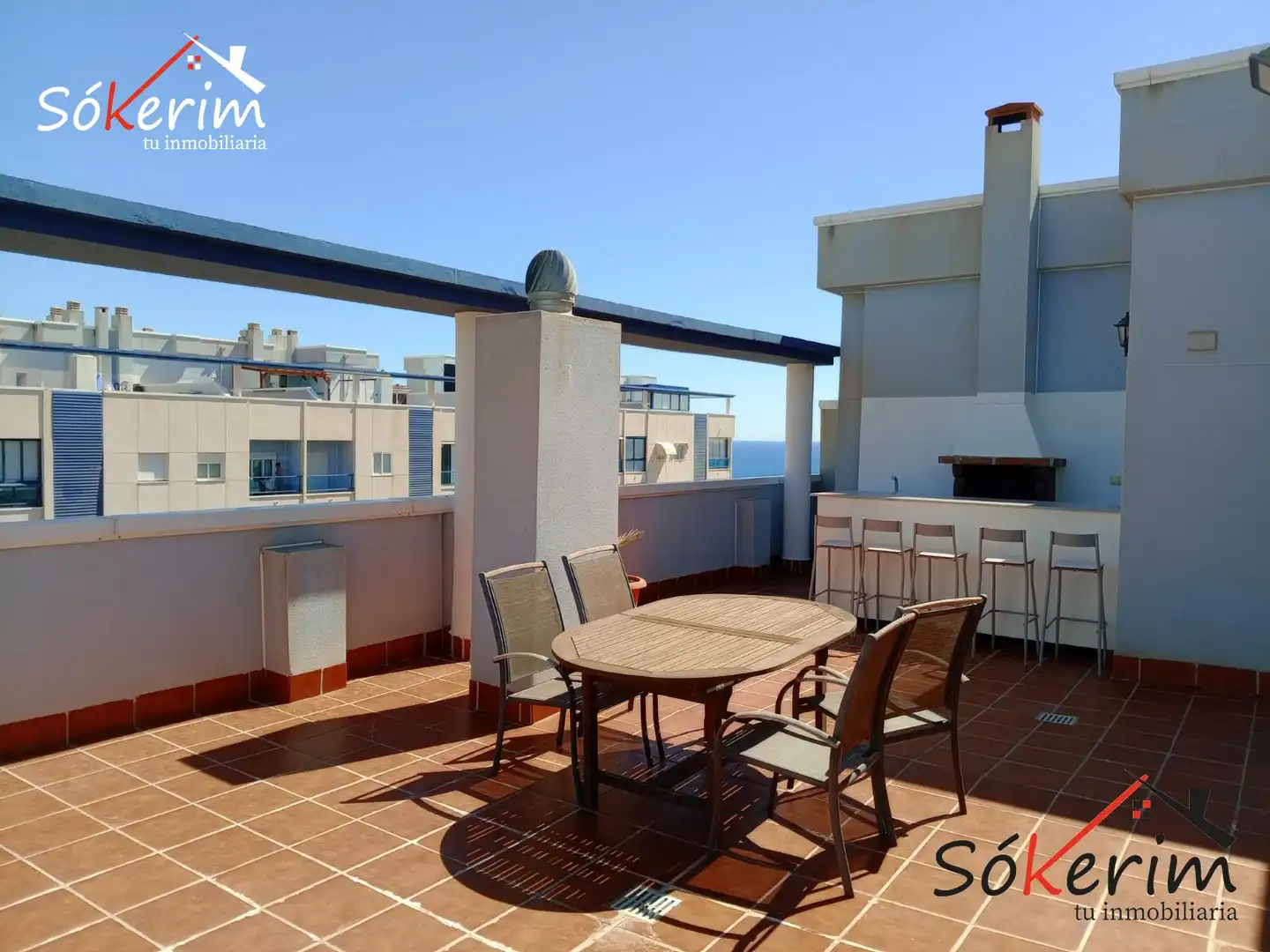 Terraza de Piso en venta en Villajoyosa / La Vila Joiosa con Aire acondicionado, Calefacción y Jardín privado