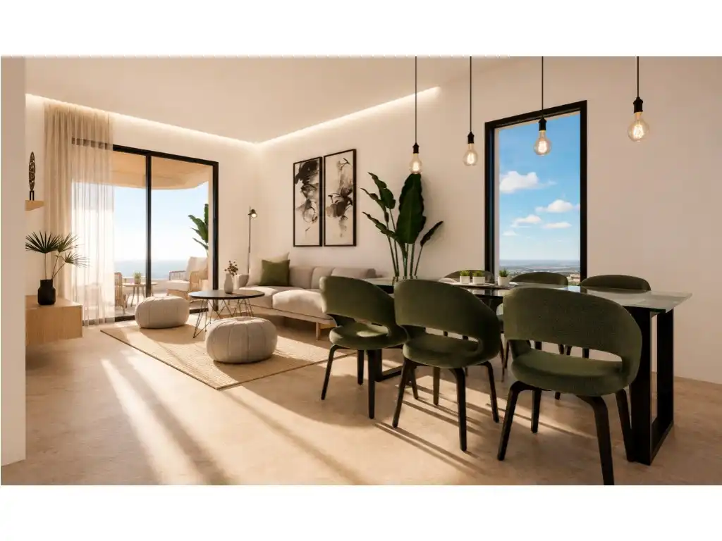 Sala d'estar de Apartament en venda en Finestrat amb Piscina