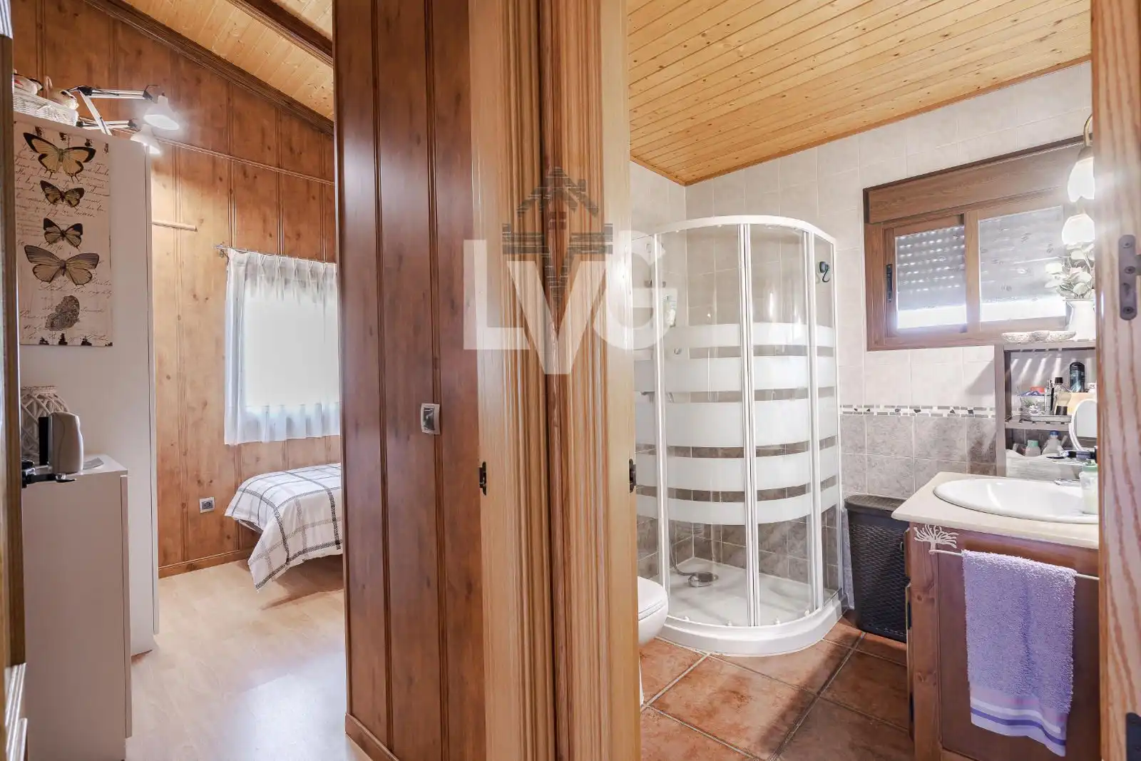 Badezimmer von Haus oder Chalet zum Verkauf in Valdetorres de Jarama mit Klimaanlage, Heizung und Privatgarten