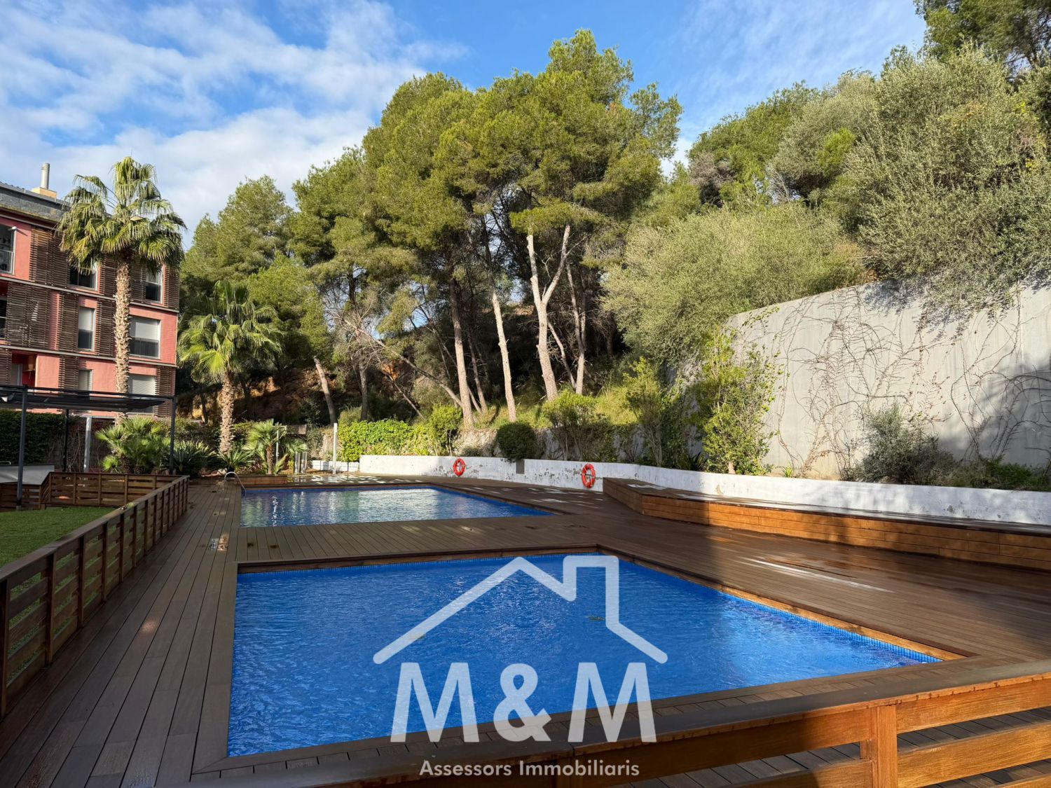 Swimming pool of Flat for sale in Castelldefels  with Air Conditioner, Heating and Storage room