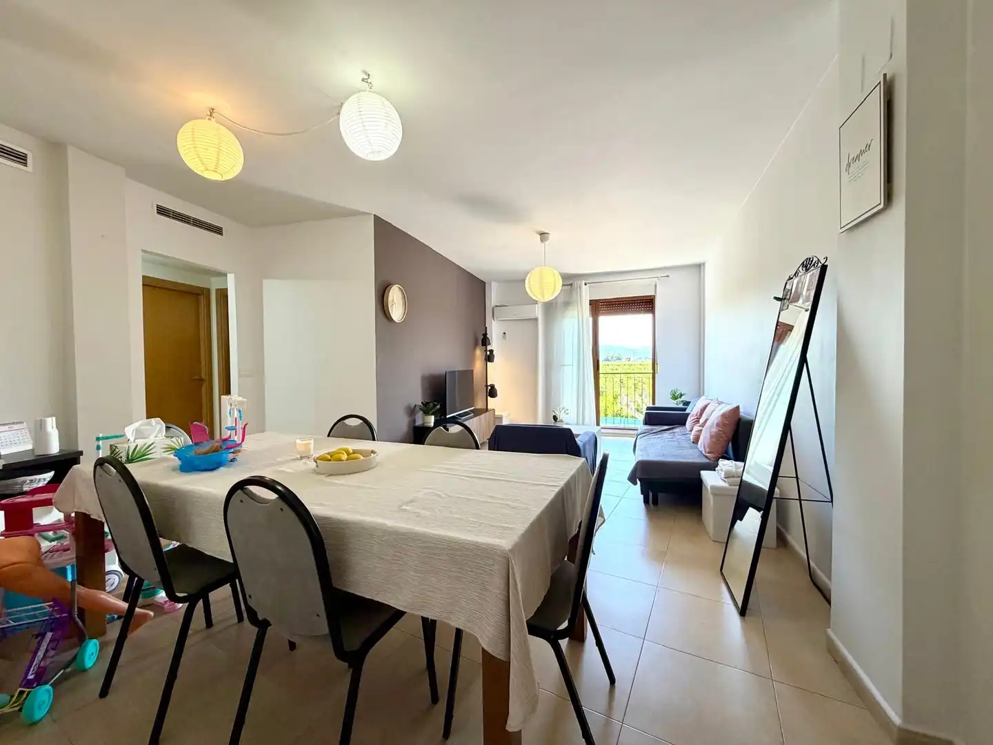 Esszimmer von Wohnung zum Verkauf in Canet d'En Berenguer mit Klimaanlage, Heizung und Ofen
