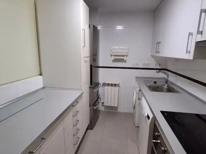 Kitchen of Flat for sale in  Madrid Capital  with Air Conditioner and Swimming Pool