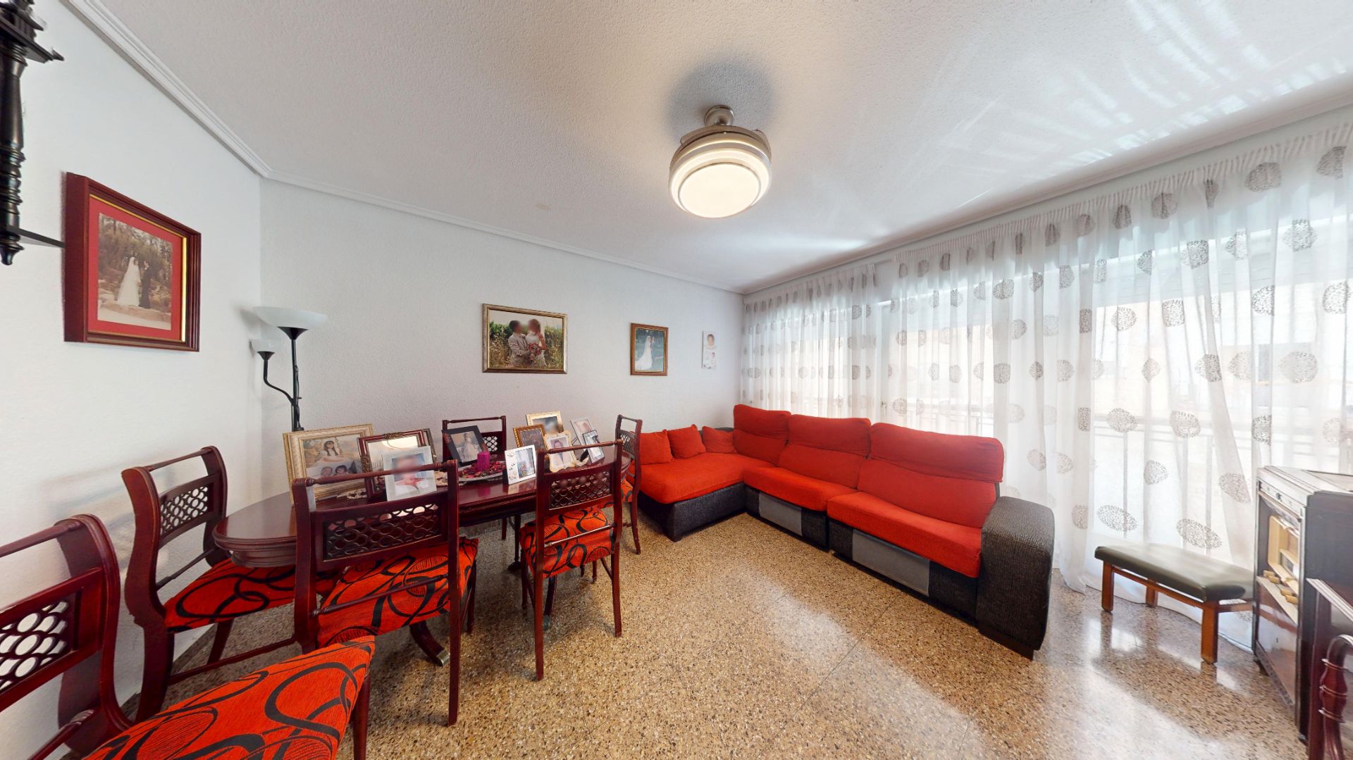 Living room of Apartment for sale in Elche / Elx  with Air Conditioner, Heating and Furnished