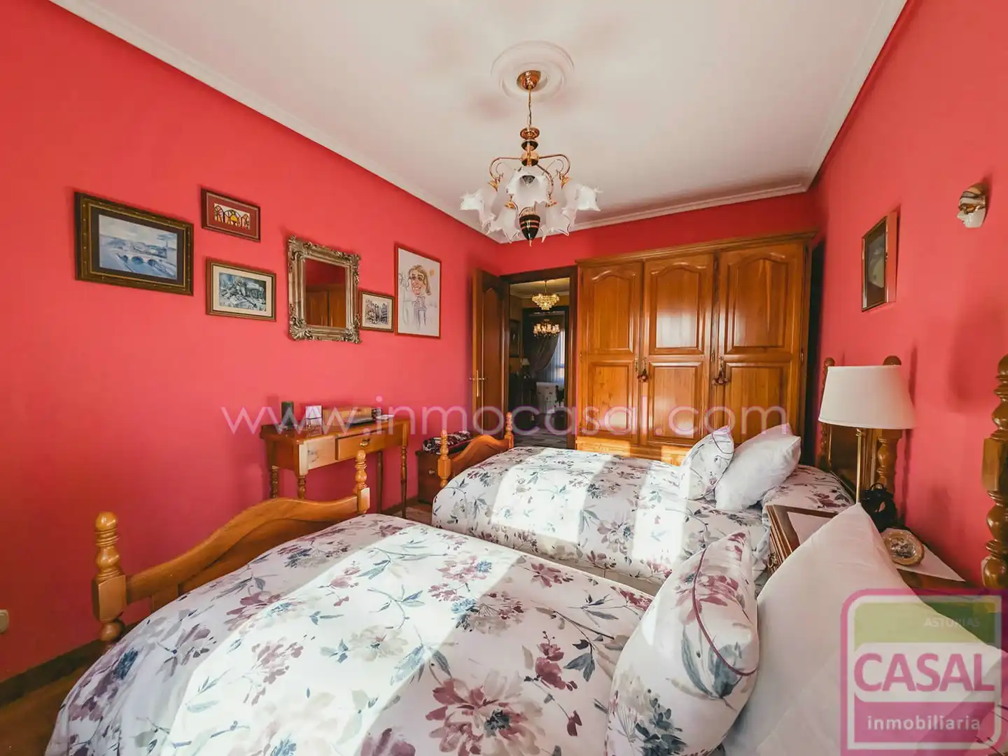 Bedroom of Flat for rent in Avilés  with Heating, Terrace and Storage room